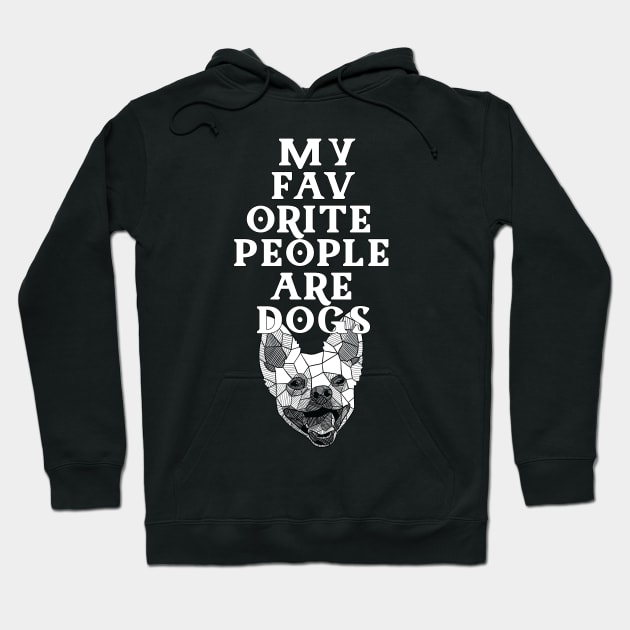 My Favorite People are Dogs Hoodie by polliadesign